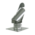 Nasada samonastawna Rotoflex "płetwa" Ø 180mm z płytą dachową SPIROFLEX