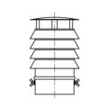 Daszek z 4 pierścieniami KZS Ø 200mm gr.0,8mm