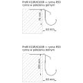 Profil okapowy K100R - do płytek ceramicznych na kleju (system eco+), 4 image