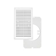 Kratka wentylacyjna 175x295 mm PVC z wyjściem rurowym