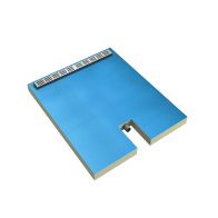Botament LD-I płyta brodzikowa z odpływem liniowym zintegrowanym 1200x1000 (79 mm)
