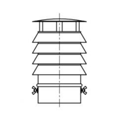 Daszek z 4 pierścieniami KS Ø 150mm gr.0,5mm