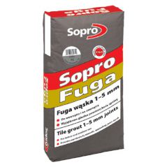 SOPRO fuga wąska 1-5 mm, betonowo-szary, 25 kg