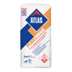 Elastyczny klej do płytek podłogowych dużych formatów ATLAS PLUS MEGA, 25 kg