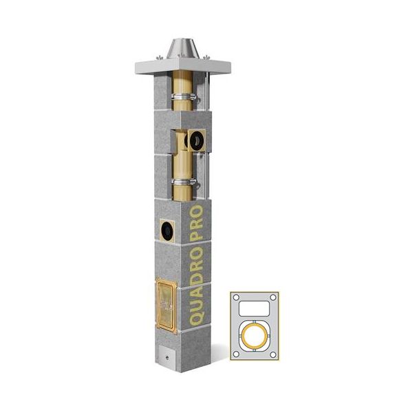 System Kominowy Ceramiczny SCHIEDEL Quadro Pro Ø 120mm z wentylacją